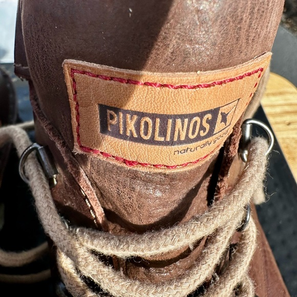 Pikolinos Men's Brown Lace Up Leather Boots Size EU = 44 / US = 10.5 / 11 - Picture 3 of 11